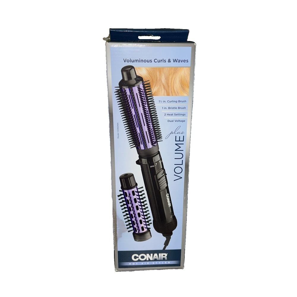 ConAir 2-in-1 1-1/2" HOT AIR BRUSH Hair Curling Combo PROFESSIONAL HIGH QUALITY